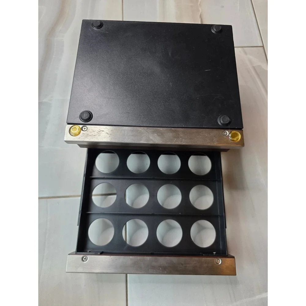 Starbucks Coffee Pod Drawer Organizer Wood Top Metal Storage 12 Capacity A2‎